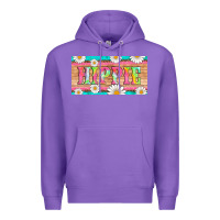 Purple hippie and daisys license plate template Premium Hoodie - Artiststas