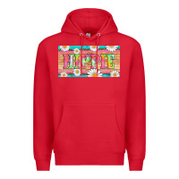 Red hippie and daisys license plate template Premium Hoodie - Artiststas