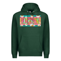 Sports Green hippie and daisys license plate template Premium Hoodie - Artiststas