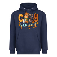 Navy cozy season Heavyweight Hoodie - Zillion Design Studio