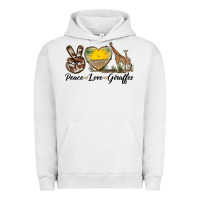 Pigment Lunar Rock Peace Love Giraffes Urban Hoodie - LillyAllenDesigns