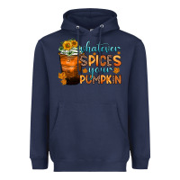 Navy whatever spices your pumpkin Heavyweight Hoodie - Zillion Design Studio