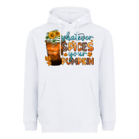 White whatever spices your pumpkin Heavyweight Hoodie - Zillion Design Studio
