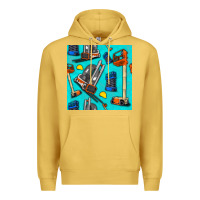 Antique Gold construction vehicles Premium Hoodie - BundleAndBundleShop