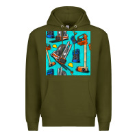 Construction Vehicles Premium Hoodie | Teevron