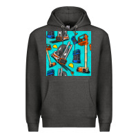Charcoal Heather construction vehicles Premium Hoodie - BundleAndBundleShop