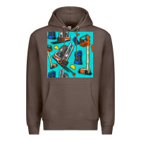 Coffee construction vehicles Premium Hoodie - BundleAndBundleShop