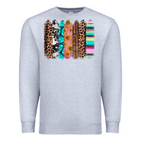 Heather Grey Western brushstrokes Premium Sweatshirt - CTS Tumbler Store