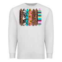 Oatmeal Heather Western brushstrokes Premium Sweatshirt - CTS Tumbler Store