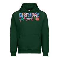 Forest Green birthday girl Urban Hoodie - NancyCooperArtShop