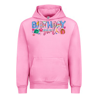 Fuchsia Pink birthday girl Urban Hoodie - NancyCooperArtShop