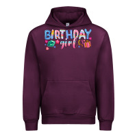 Mauve Wine birthday girl Urban Hoodie - NancyCooperArtShop
