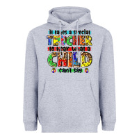 Heather Grey it takes a special teacher to hear what a child cant say tbw Heavyweight Hoodie - texasbilliewilder