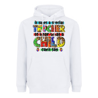 White it takes a special teacher to hear what a child cant say tbw Heavyweight Hoodie - texasbilliewilder