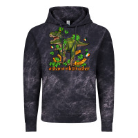 Cloud Black shamrockscrusher t rex and horseshoe Vintage Hoodie - AdoDesignShop