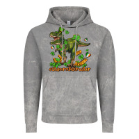 Cloud Rock shamrockscrusher t rex and horseshoe Vintage Hoodie - AdoDesignShop