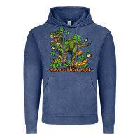 Vintage Denim shamrockscrusher t rex and horseshoe Vintage Hoodie - AdoDesignShop