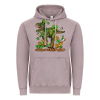 Vintage Zinc shamrockscrusher t rex and horseshoe Vintage Hoodie - AdoDesignShop