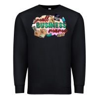 Black small business mama Premium Sweatshirt - Zillion Design Studio