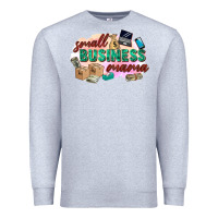 Heather Grey small business mama Premium Sweatshirt - Zillion Design Studio