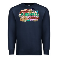 Navy small business mama Premium Sweatshirt - Zillion Design Studio