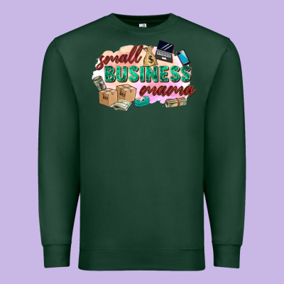 Small Business Mama Premium Sweatshirt Designed By Zillion Design Studio
