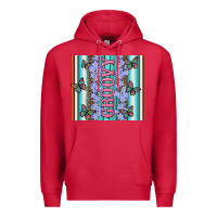 Cardinal groovy with flowers and Butterflies Premium Hoodie - Artiststas
