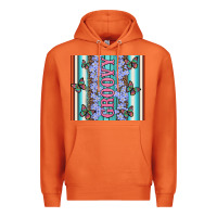 Carrot groovy with flowers and Butterflies Premium Hoodie - Artiststas