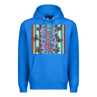 True Royal groovy with flowers and Butterflies Premium Hoodie - Artiststas