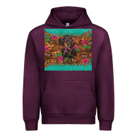 Mauve Wine dachshund Urban Hoodie - BarkalooDesign