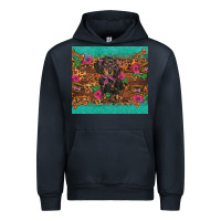 Navy dachshund Urban Hoodie - BarkalooDesign