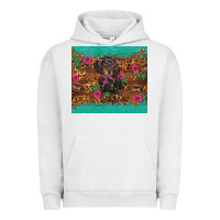 Pigment Lunar Rock dachshund Urban Hoodie - BarkalooDesign