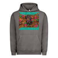 Pigment Tornado dachshund Urban Hoodie - BarkalooDesign