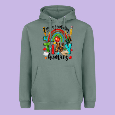 It S A Good Day Tiny Humans Heavyweight Hoodie Designed By Texasbilliewilder