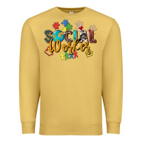 Antique Gold social worker Premium Sweatshirt - Zillion Design Studio