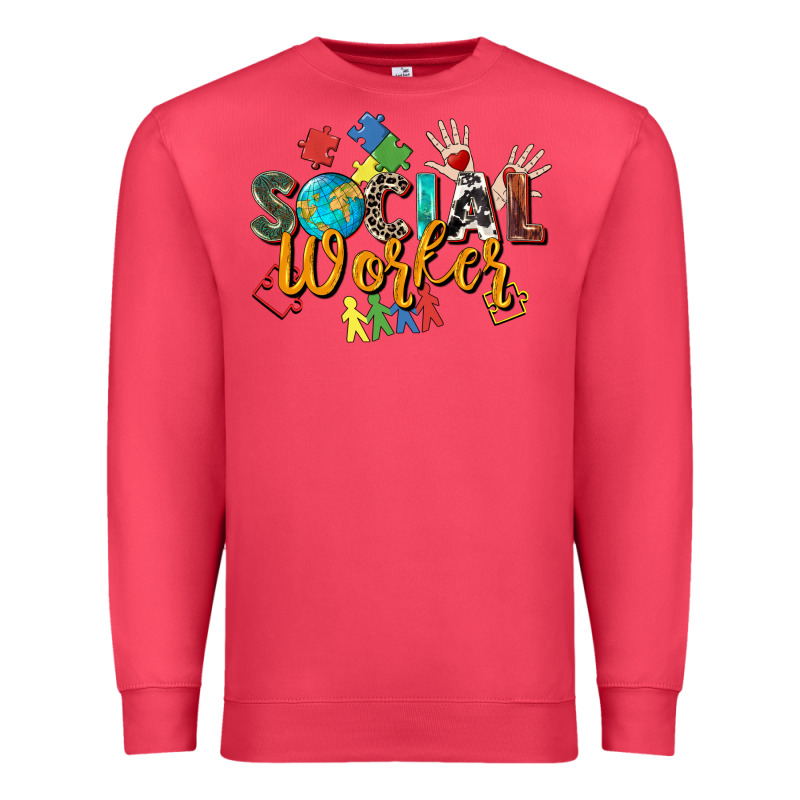 Social Worker Premium Sweatshirt by Zillion Design Studio | Teevron