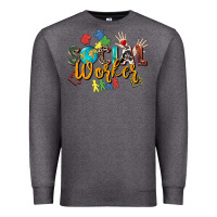 Charcoal Heather social worker Premium Sweatshirt - Zillion Design Studio