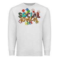 Oatmeal Heather social worker Premium Sweatshirt - Zillion Design Studio