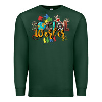Sports Green social worker Premium Sweatshirt - Zillion Design Studio