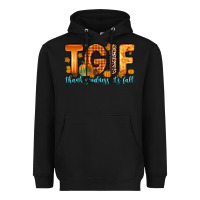 Black tgif thank goodness it s fall Heavyweight Hoodie - Zillion Design Studio