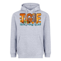 Heather Grey tgif thank goodness it s fall Heavyweight Hoodie - Zillion Design Studio