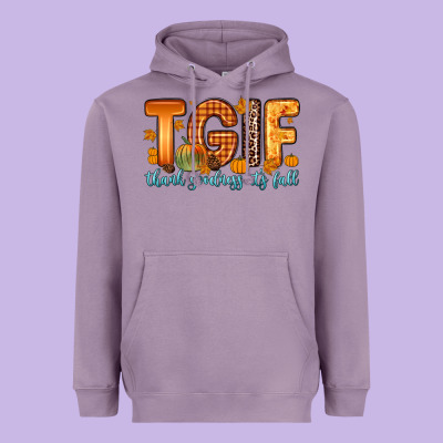 Tgif Thank Goodness It S Fall Heavyweight Hoodie Designed By Zillion Design Studio