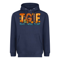 Navy tgif thank goodness it s fall Heavyweight Hoodie - Zillion Design Studio
