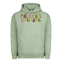 Pigment Oil Green Christmas cakes Urban Hoodie - Jasminsmagicworld