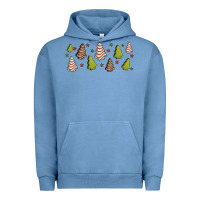 Pigment Pebble Blue Christmas cakes Urban Hoodie - Jasminsmagicworld