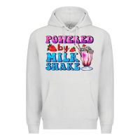 Dove Grey powered by milkshake Premium Hoodie - AdoDesignShop