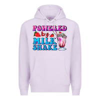 Lilac powered by milkshake Premium Hoodie - AdoDesignShop