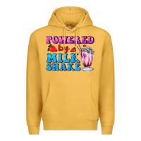 Mustard powered by milkshake Premium Hoodie - AdoDesignShop