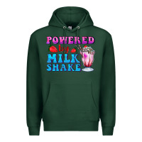 Sports Green powered by milkshake Premium Hoodie - AdoDesignShop