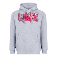 Love Breast Cancer Heavyweight Hoodie | Teevron